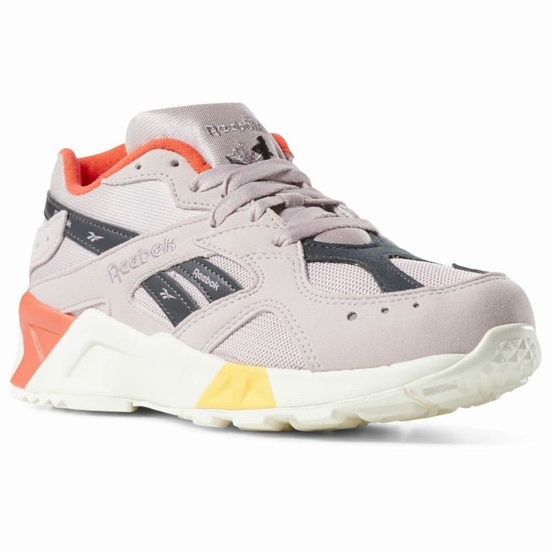 Tenisi Reebok Aztrek X Gigi Hadid Dama Violet/Gri/Rosii/Aurii Romania MG6772NO